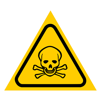 Знак «Карантин», Q13.3 (металл, сторона 150 мм)