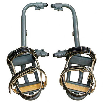 Когти-лазы монтерские КЛМ-1 для опор СВ110-1а, СВ95-1а, ж/б стойки трапецеидального сеч., раствор 168