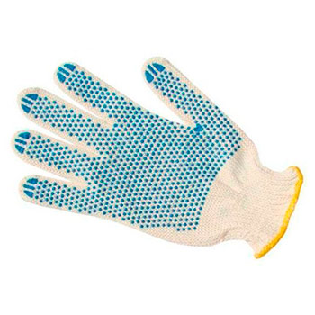 Перчатки с ПВХ 3-х нитка 10 класс