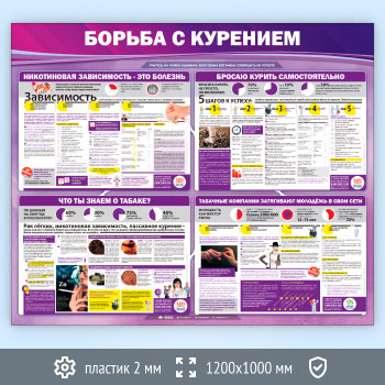 Стенд «Борьба с курением» (PM-07-ECONOMY)