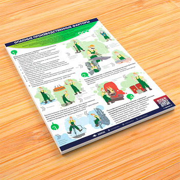 Плакат «Опасные производственные факторы» с QR (М-69, 1 лист)